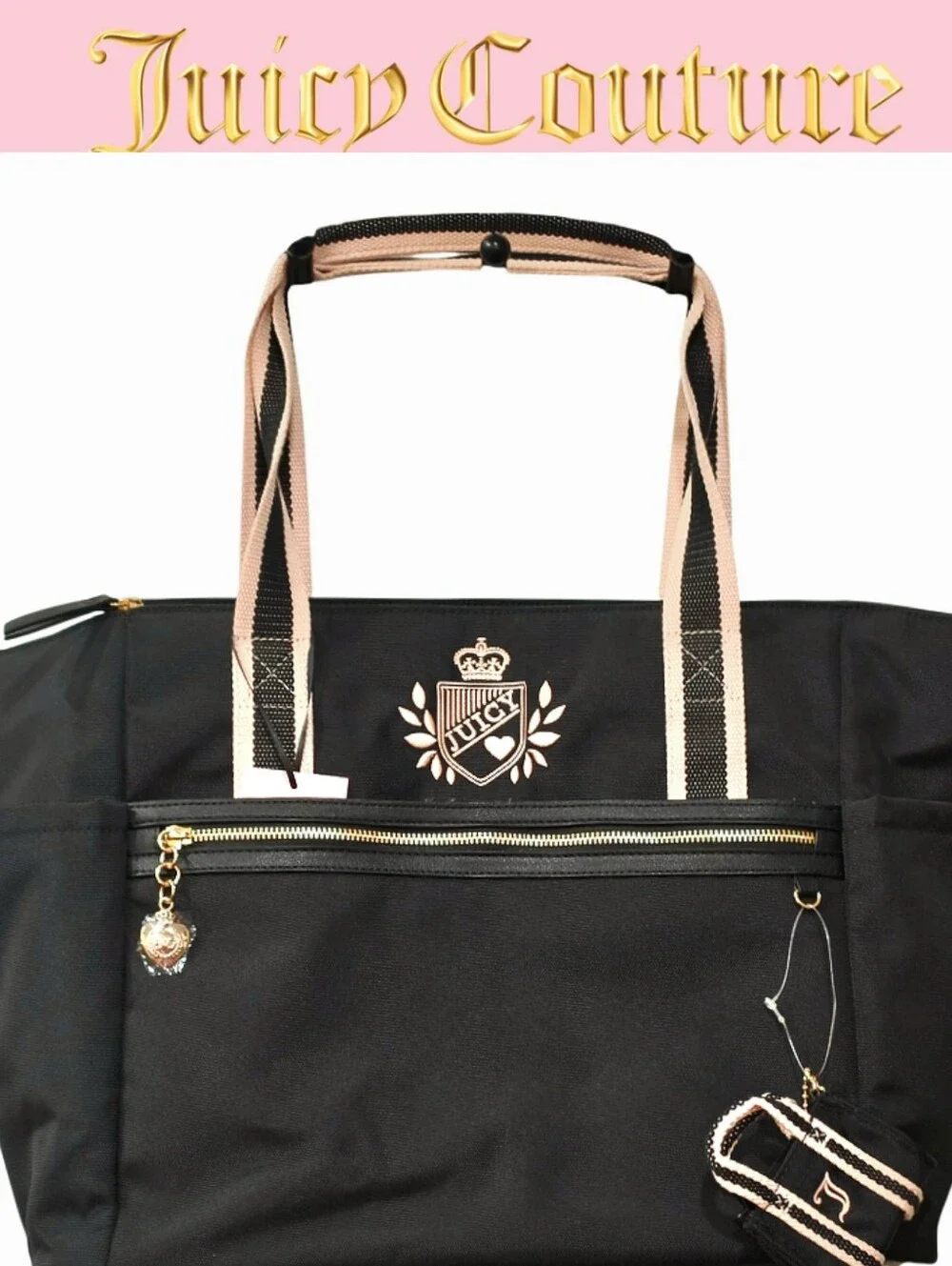 Juicy Couture Juicy Prep School Weekender Bag- Liquorice
